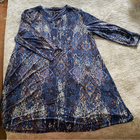 New Directions A-Line Dress, XL, Blue - Picture 1 of 11